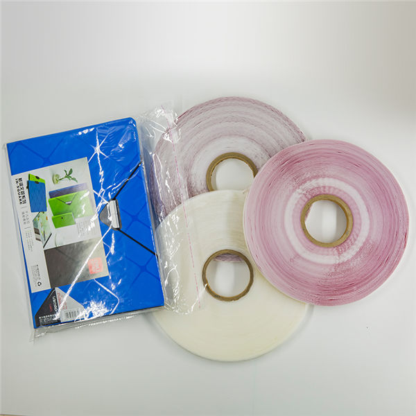 Self Adhesive Poly Bag Sealing Tape Cinta autoadhesiva de sellado de bolsas de polietileno